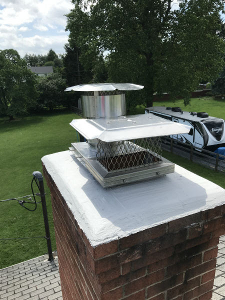 Chimney with fresh crown